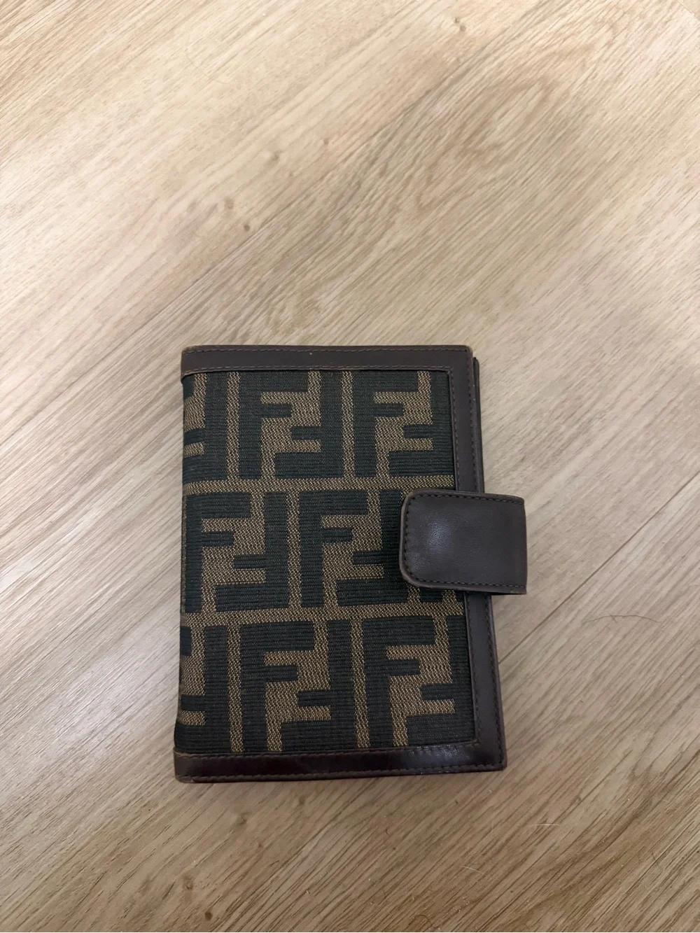 Fendi Brown and Black FF Logo agenda
